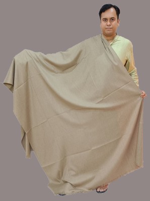 Vrinde Wool Solid Men Shawl(Beige)