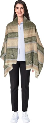 HUEVESS Cashmere Geometric Print Women Shawl(Light Green)