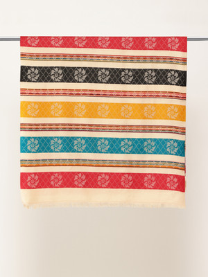 Aarika Wool Self Design Women Shawl(Multicolor)