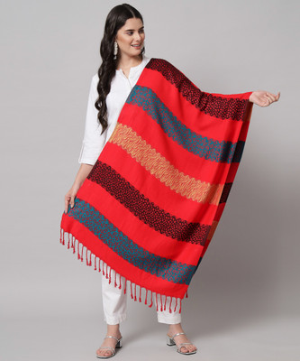 HEMLOCK Wool Printed Women Shawl(Multicolor)