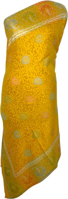 Sassi Wool Printed Women Shawl(Yellow)