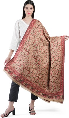 Life and style Wool Woven Women Shawl(Beige)