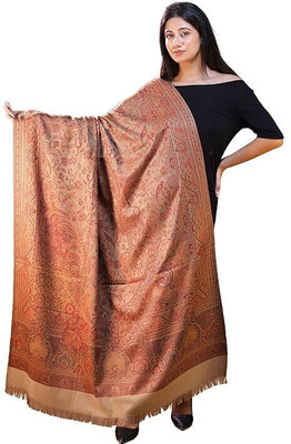 CHOUDHARYRETAILS Pashmina Self Design Women Shawl(Beige)
