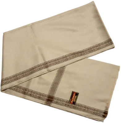 Royal-E-Kashmir Cashmere Solid Men Shawl(Gold)