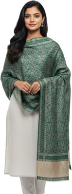 Kriti Wool Paisley Women Shawl(Green)