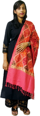Royal-E-Kashmir Wool Solid Women Shawl(Multicolor)