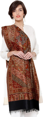 HouseOfCommon Wool Woven Women Shawl(Beige)