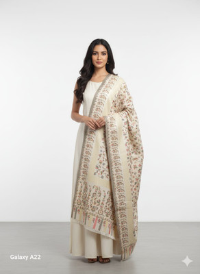 AarambhCraft Acrylic Self Design Women Shawl(Beige)