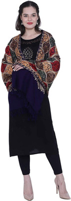 CHOUDHARYRETAILS Wool Embroidered Women Shawl(Multicolor)
