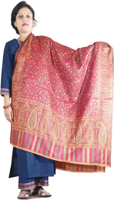 Kashmiri queen Wool Paisley Women Shawl(Multicolor)