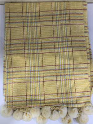 Pick Ur Needs Wool Checkered Women Shawl(Yellow)