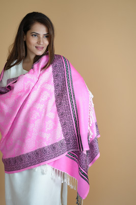 STSHAWLS Acrylic Self Design Women Shawl(Multicolor)