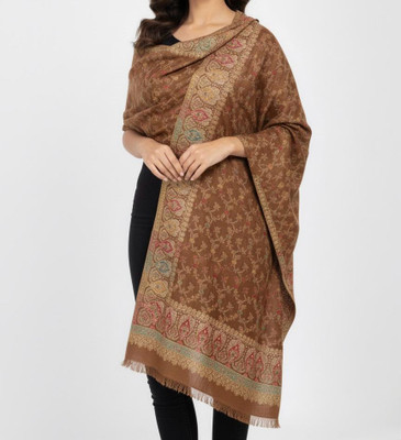 TSE Pashmina Polka Print Women Shawl(Black)