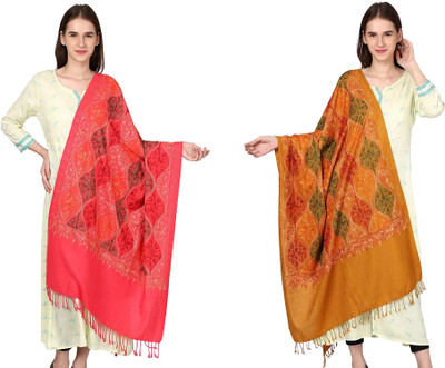 WEAVER VILLAS Pashmina Printed Women Shawl(Multicolor)