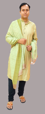 Vrinde Pashmina Embellished Men, Women Shawl(Green)