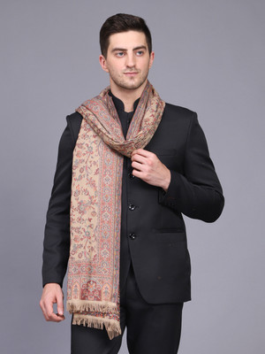 GREEN AGRITECH Polyester Wool Blend Printed Men Shawl(Multicolor)