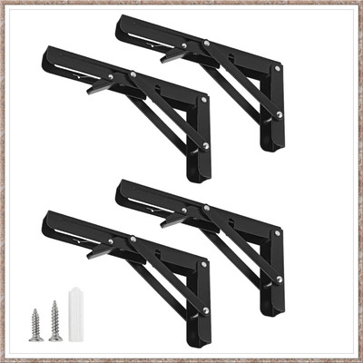 KITANDCO Folding Shelf Bracket 40 CM-03 40 CM Shelf Bracket(Iron)