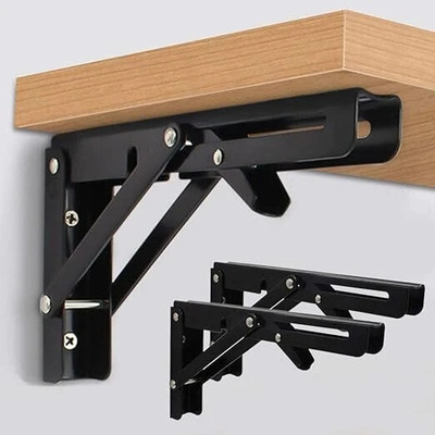 MMTSWorld Heavy Duty Shelf Bracket for Bench Table 20 Cm Shelf Bracket(Iron)