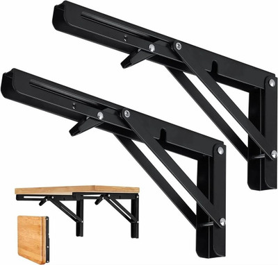 Roztocze Heavy Duty Shelf Bracket for Bench Table 30 cm Shelf Bracket (Iron) 30 Shelf Bracket(Iron)