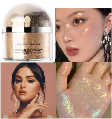 GULGLOW99 SHIMMRY FACE AND BODY HIGHLIGHTER POWDER WITH NON STICKY(GOLD)
