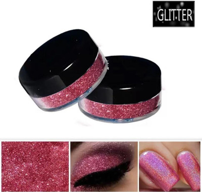 Yuency New 3D Finish Multi Purpose Soft Touch Baby Pink shimmery glitter(BABY PINK)