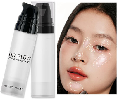 GABBU Long Lasting Lightweight Highlighter with Luminous Finish(Silver)