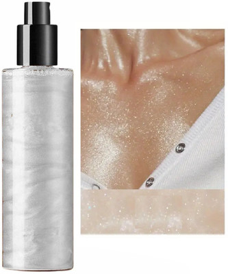 WOONGMI Highlighter Shimmer Glitter Spray For Body Highlighter(Silver)
