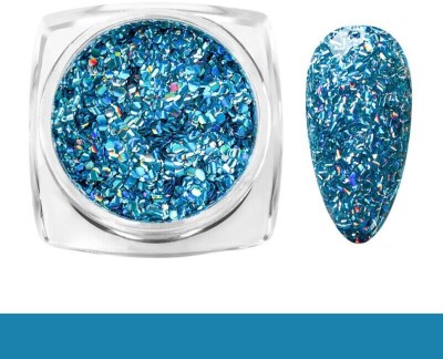 YAWI MULTI USE BOLD GLITTER POWDER FOR EYE SHADOW ,HAIR ,NAILS ,BODY(SKY BLUE)