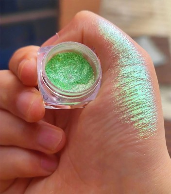 MYEONG Green Loose Powder Pigment-Iridescent Multi Use Pigment For Face/Body/Lip(Asparagus Color)