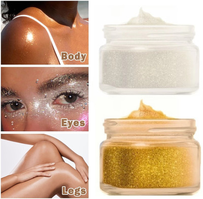 REIMICHI MAKEUP POWDER HIGHLIGHTER SILVER GOLD SHIMMER COLOR MATTE FINISH Compact(SILVER, GOLDEN, 20 g)