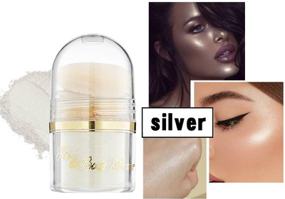 tanvi27 Highly Pigmented Multi Purpose Highlighter Luminous Finish Smoky White Powder Highlighter(White)