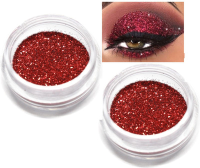 tanvi27 Shimmer Highlighter Chilly Red for Body Face Hair Clothes Nail Art Craft Set(Red)