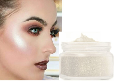 ADJD Whitening Shimmer 3D Face And Body Silver Loose Powder Highlighter(Silver)