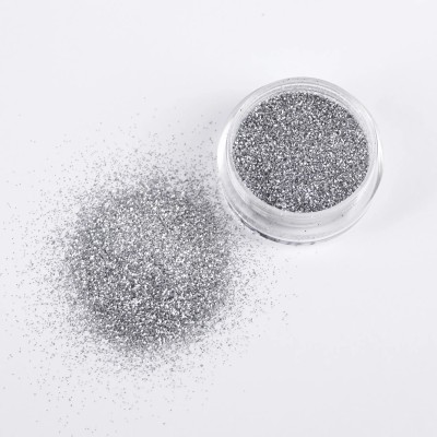 MYEONG Eye Makeup Sparkle Pearly Glitter Eyeshadow Silver Eyeshadow Nail Glitter Powder(Silver)