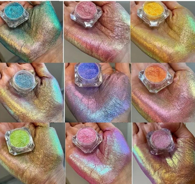 YAWI Pigment Powder, Loose Pigment 9 shade Eye Shadow(multicolor)