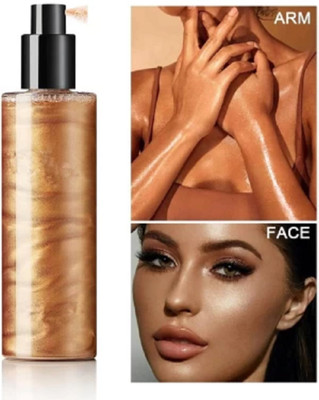 Jiwoo SHIMMER SPRAY FOR FACE & BODY, SUITABLE FOR ALL SKIN TYPES(GOLDEN)