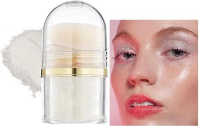 THTC Face and Body Translucent Crystal Silver Shimmer Highlighter(WHITE)