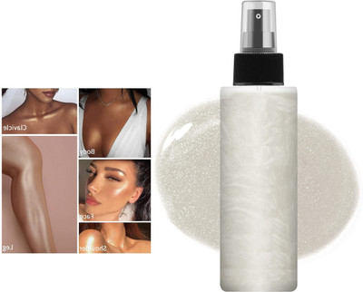 YAWI Shimmer Makeup Setting Spray Moisturizing Highlighter Spray(SILVER)