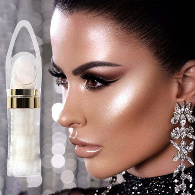 Latixmat New Shimmer Highlighter, Face and Body Highlighter Powder Stick(Silver)