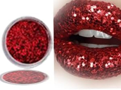 Latixmat Finish Multi Purpose Soft Touch shimmery glitter(RED)