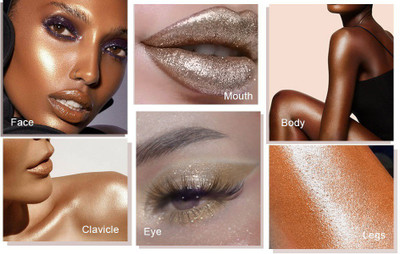 Emijun BEST QUALITY SIMMER HIGHLIGHTER GOLD COLOR MOST BEAUTIFUL LOOK HIGHLIGHTER .(gold color)