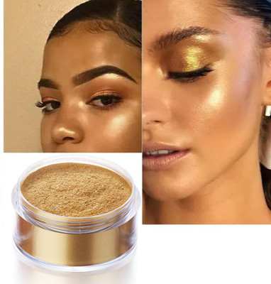 REIMICHI GOLDEN SHIMMER SHINY HIGHLIGHTER POWDER FOR GIRLS AND WOMEN MAKE UP Highlighter(gold)