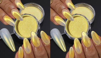 ADJD Combo Glimmer Glow Face and Body Sparkly Glitter Body yellow Shimmer(yellow)
