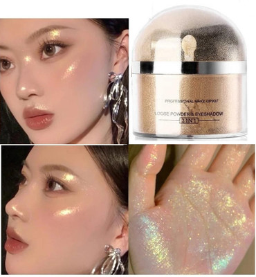 YAWI MULTI SHIMMER FACE AND BODY HIGHLIGHTER GOLD MAKEUP LOOK(GOLD)