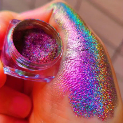MYEONG Deep Pink Loose Shimmer Multicolor Eye Shadow Glitter Powder Pigment Eye Makeup Highlighter(Deep Pink)