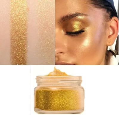 REIMICHI Glitter Makeup Highlighter For Face Makeup Highlighter(Golden)