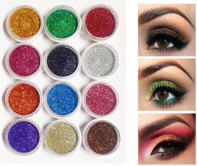 ADJD Eyeshadow Glitter Powder Thick & Thin(multi color)