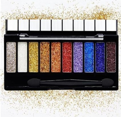 feelhigh 10 color glitter eyeshadow | high sparkle glitter(MULTICOLOUR)