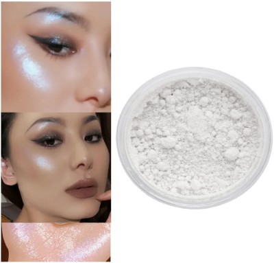 tanvi27 Best Smoky White Glitter Loose Shimmer Multi-use Eye Shadow Glitter Powder(white)