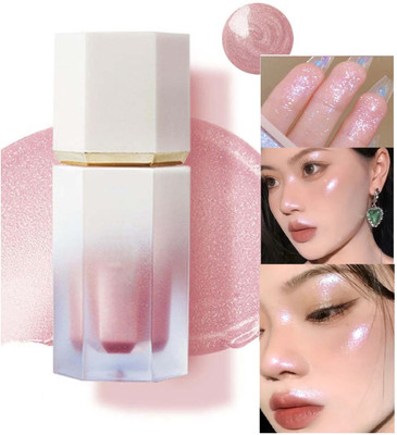 tanvi27 Strobing Liquid Pink Highlighter Makeup Smooth Shimmer Glow Highlighter(Baby Pink)